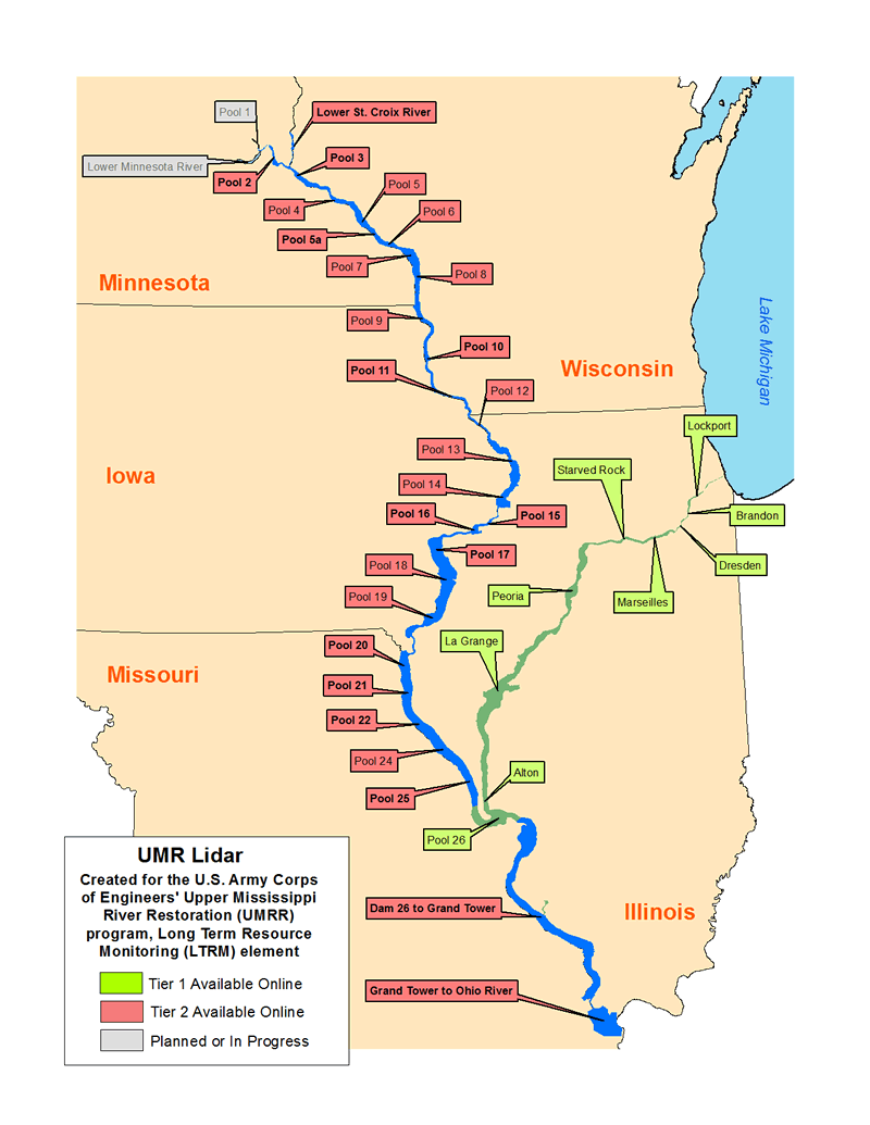 Available Digital LiDAR Derivatives