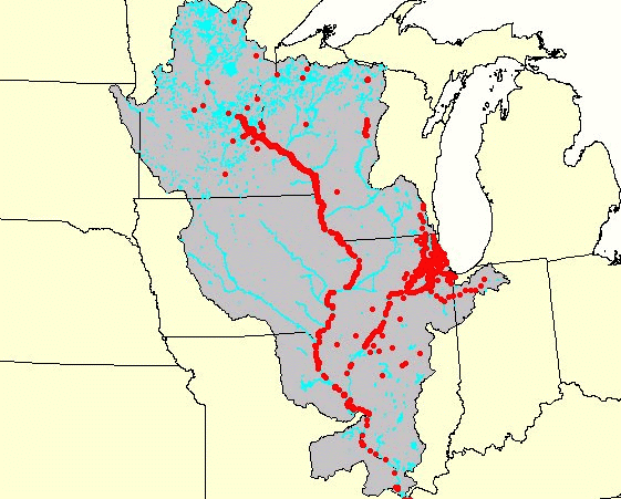 Sediment-Contaminant Site Locations 