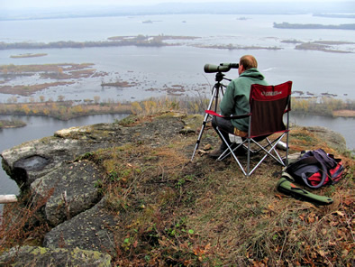 Scoping avian populations (photo USGS)