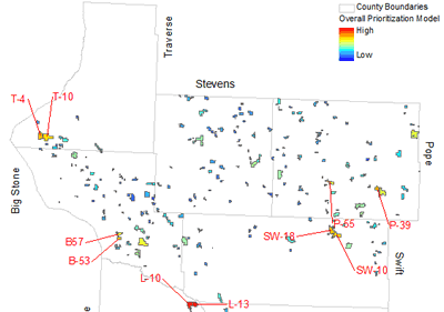 Morris WMD Overall WPA Prioritization Model Map