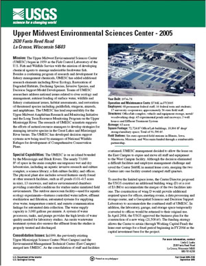 Upper Midwest Environmental Sciences Center- 2005