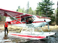 Float plane in Voyageurs National Park