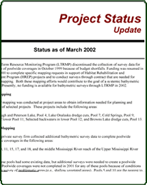 Project Status Report - March 2002