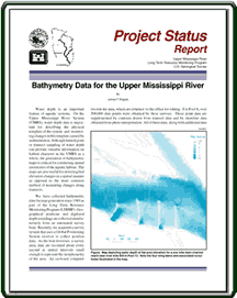 Project Status Report: Bathymetry Data for the Upper Mississippi River