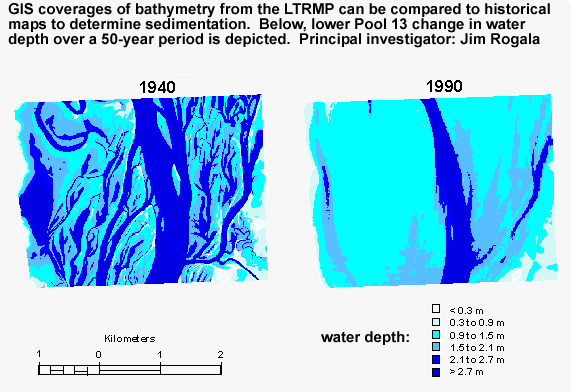 Sedimentation in lower pool (map)