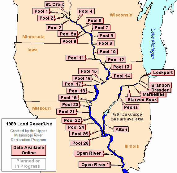 Lower Mississippi River Mile Marker Chart