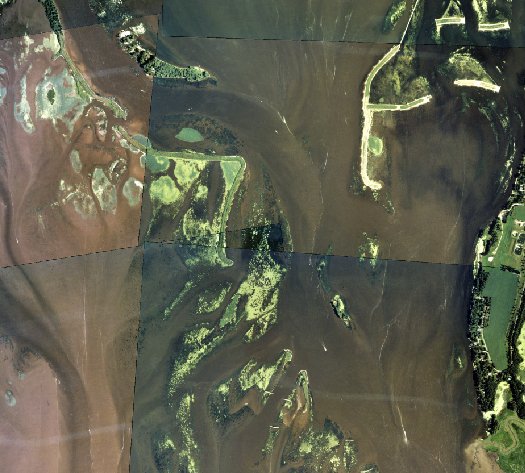 Boomerang Island - 1999 aerial photo