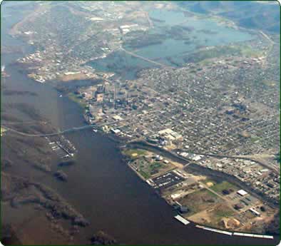 Flooding in La Crosse, Wisconsin - April 18,2001