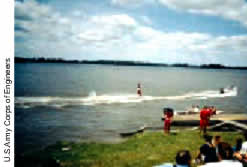 water skiing