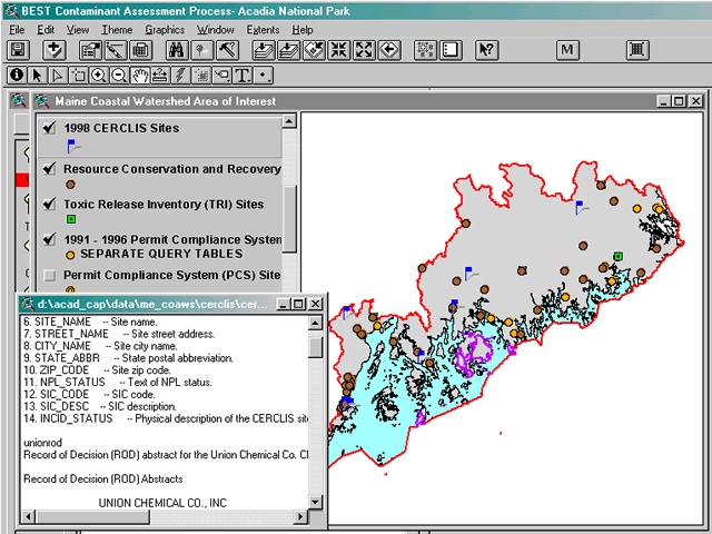 Acadia National Park - Contaminant Assessment Process