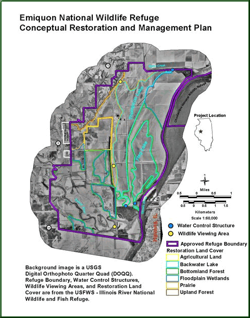 Emiquon National Wildlife Refuge (map)