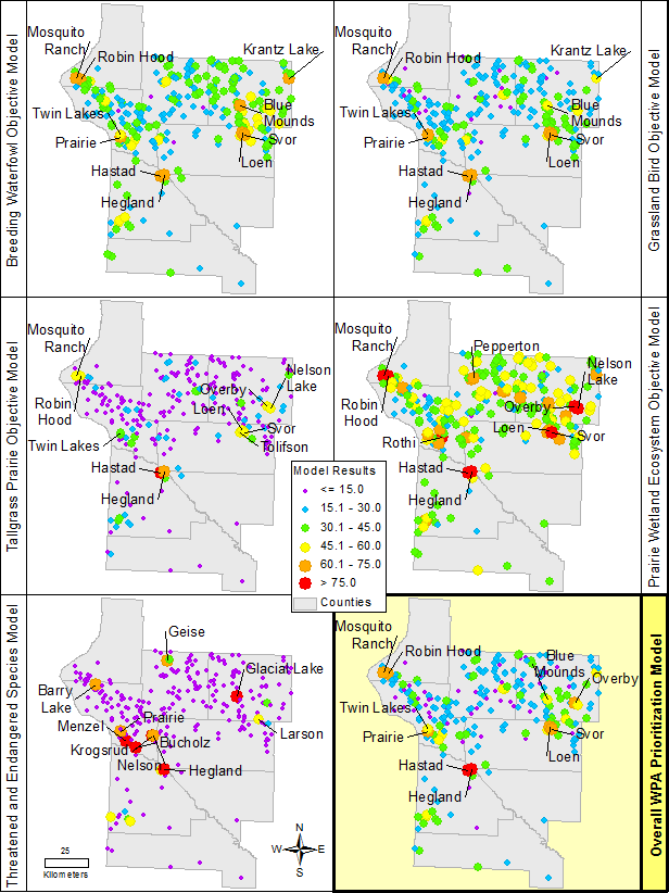 Morris WMD waterfowl production area prioritization maps