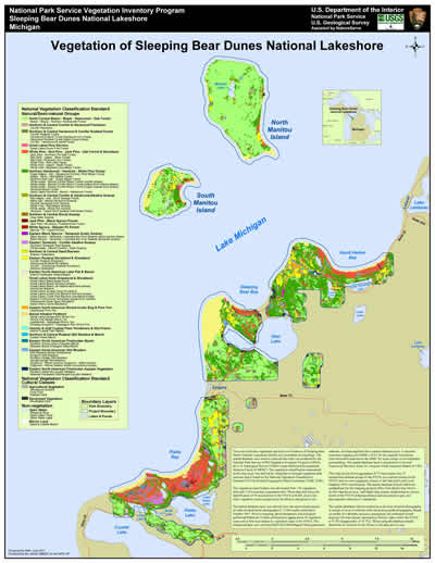 Vegetation map for Sleeping Bear Dunes National Lakeshore