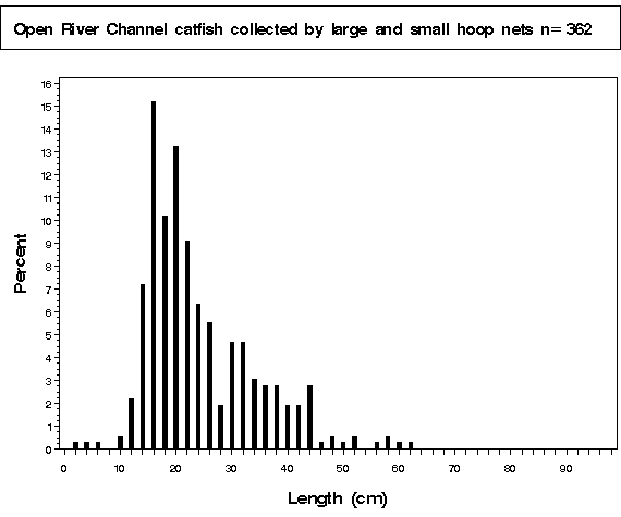 La Grange Pool Channel catfish collected by hoop netting