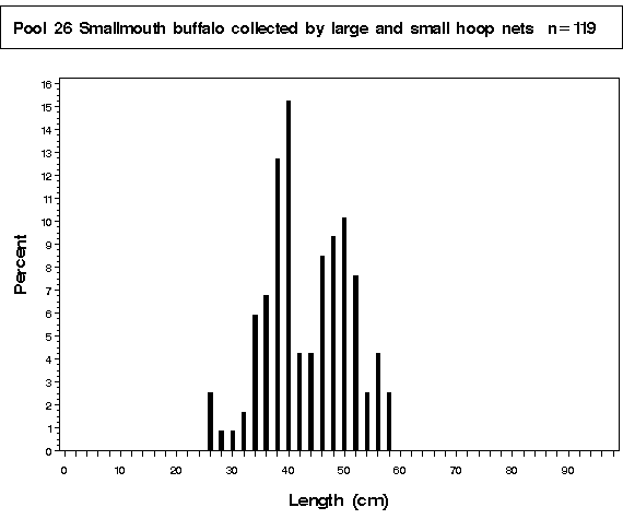 La Grange Pool Smallmouth buffalo collected by hoop netting
