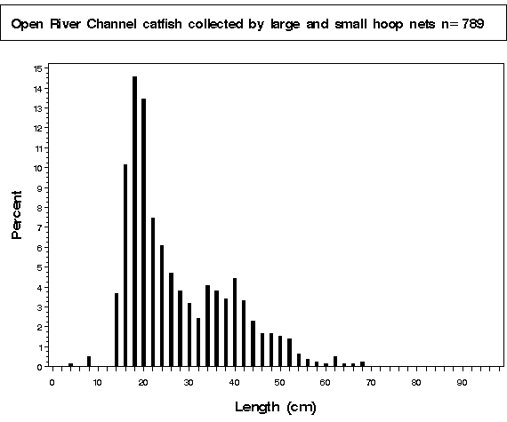 La Grange Pool Channel catfish collected by hoop netting