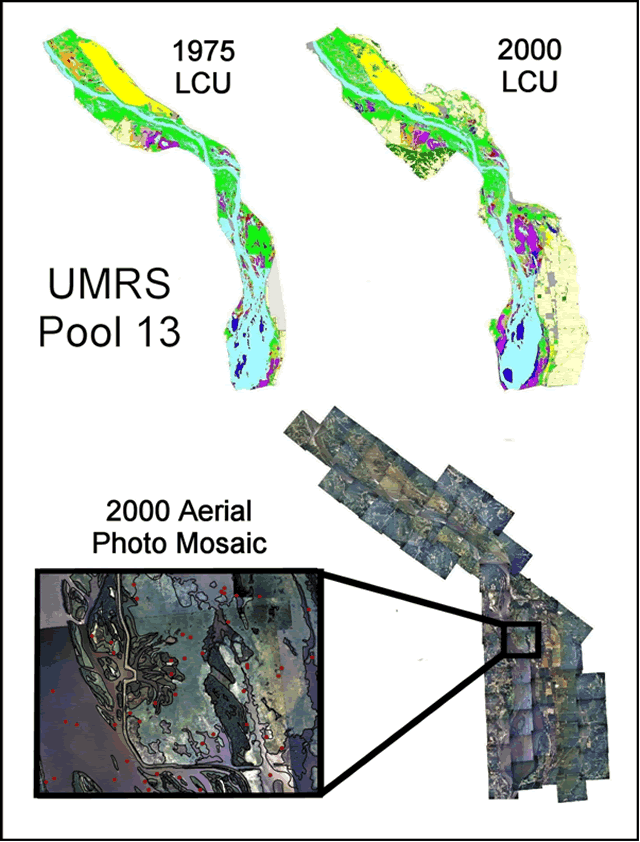 Water elevations (feet above mean sea level) for La Grange Pool, January 2002–January 2003, Upper Mississippi River System.