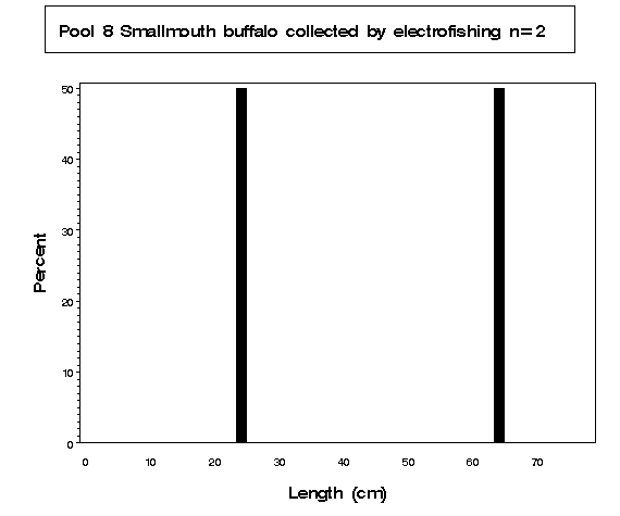 Smallmouth buffalo collected by electrofishing