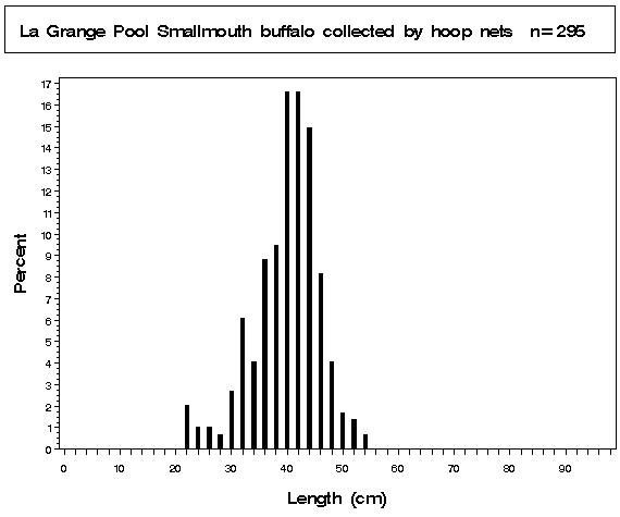 La Grange Pool Smallmouth buffalo collected by hoop netting