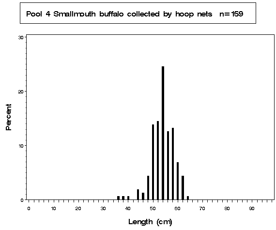 Pool 26 Smallmouth buffalo collected by hoop netting