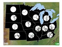 Distribution of species of concern in the Upper Mississippi Region of ARMI 