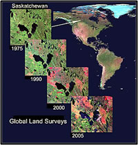 Recent land-cover changes in Saskatchewan.