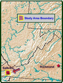 Study Area: Near Saltville, Virginia