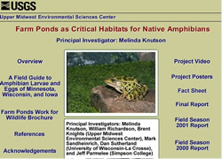 Farm ponds as critical habitats for native amphibians